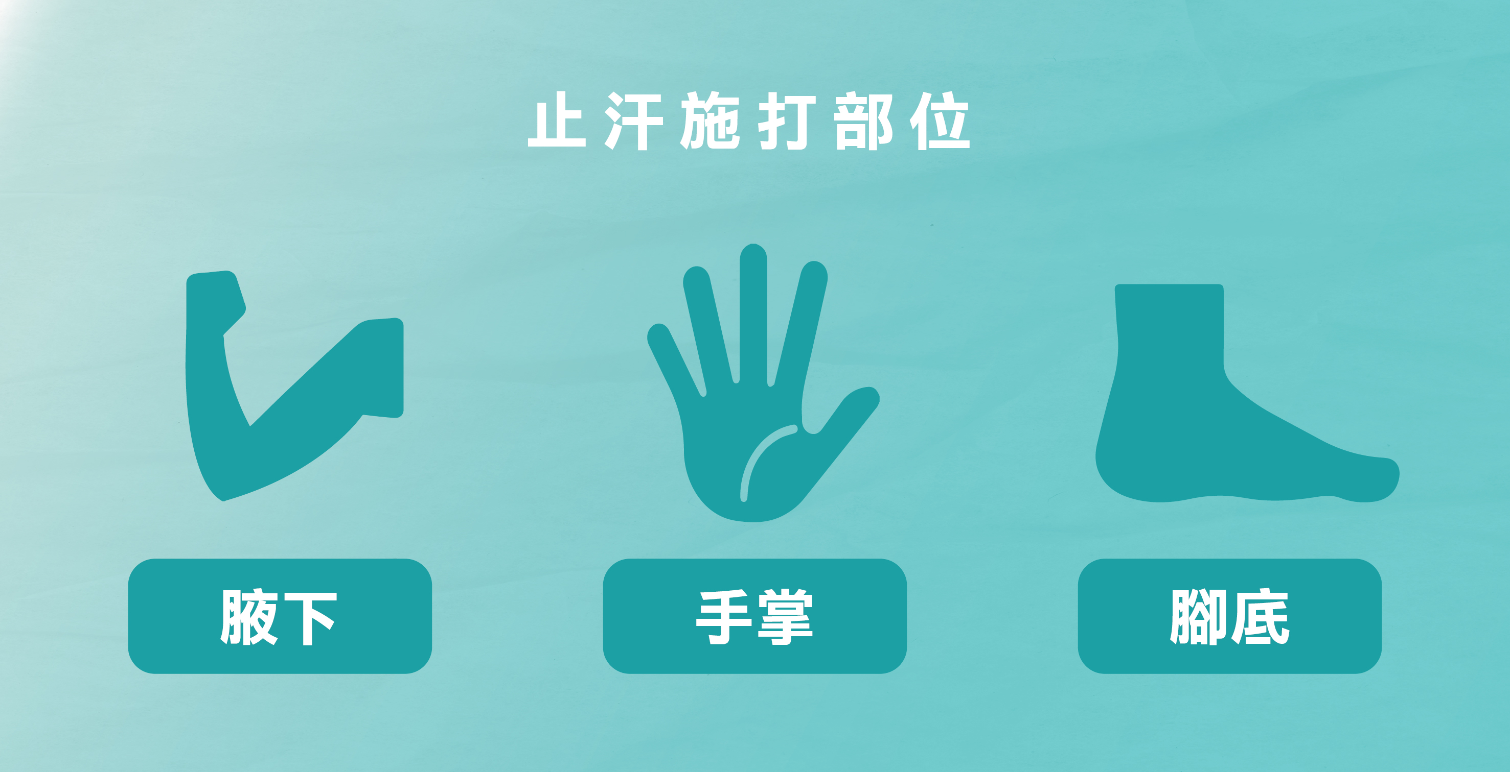 常見止汗施打部位與建議劑量