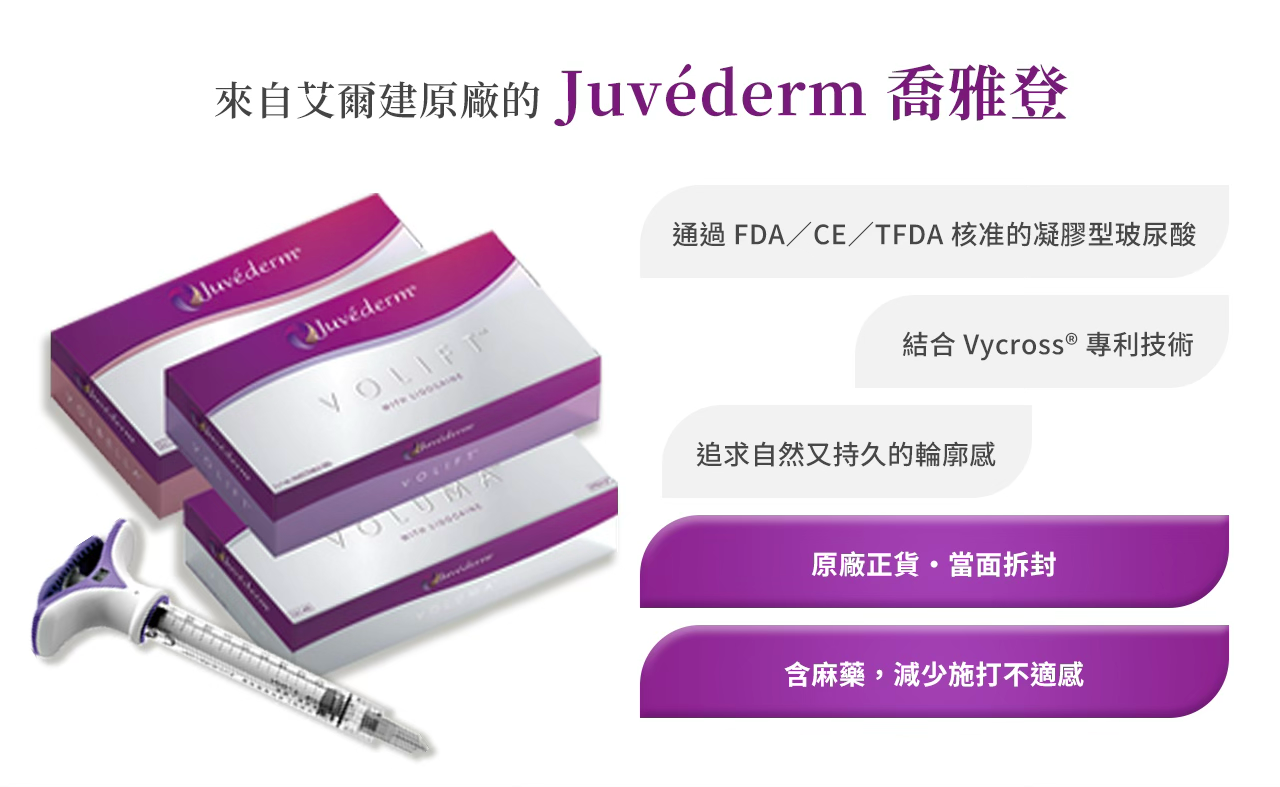 什麼是喬雅登玻尿酸 (Juvéderm)？為何荃威診所推薦它？